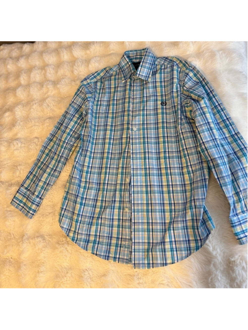 Preowned , Lauren , By Ralph Lauren Button Down Long Sleeve Shirt ,Boys Size 14